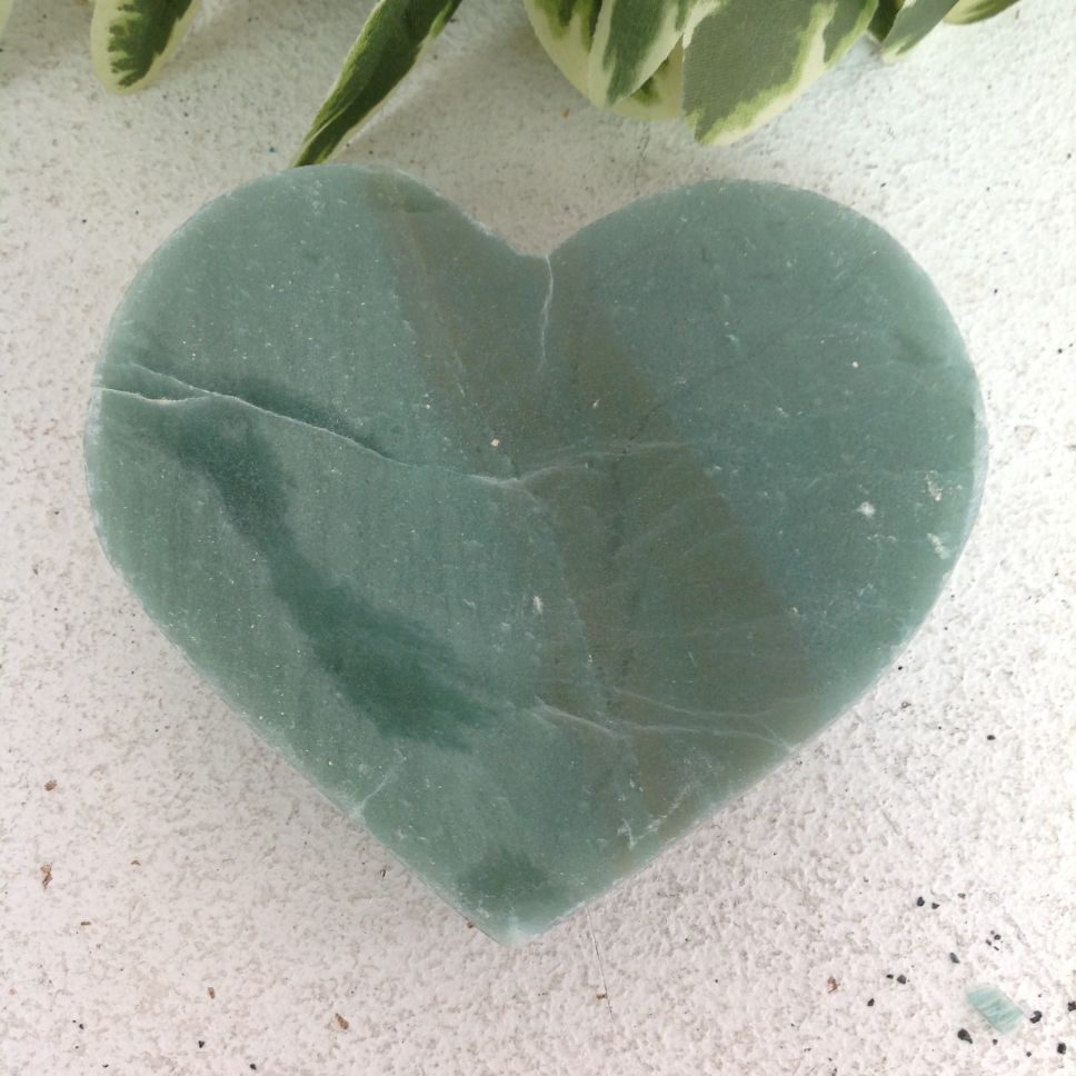 Green Aventurine Heart - 10cm - 02 Green Aventurine Heart - 10cm - 02